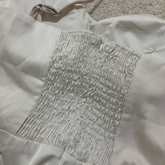 Champagne white prom/formal dress - Picture 4 of 8